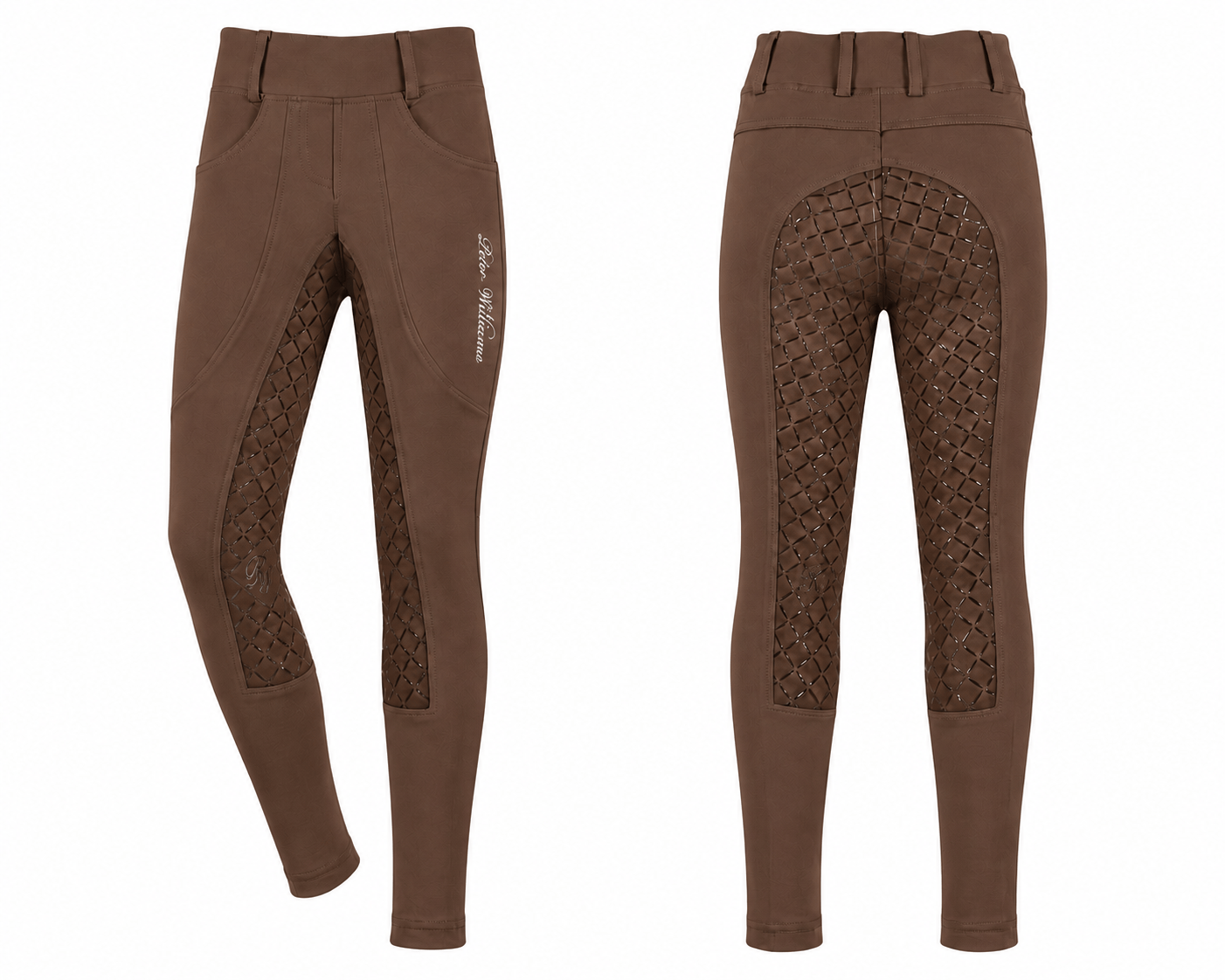 Milk Chocolate Kids Riding Tights
