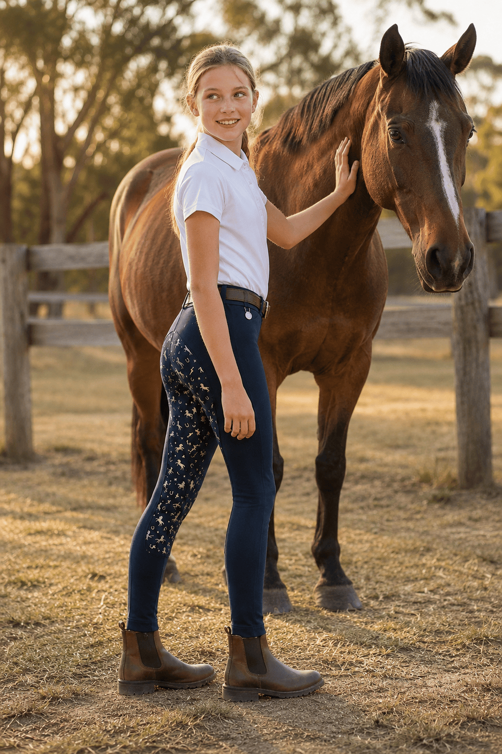 Pull On Jodhpurs – Storm Rider – Navy